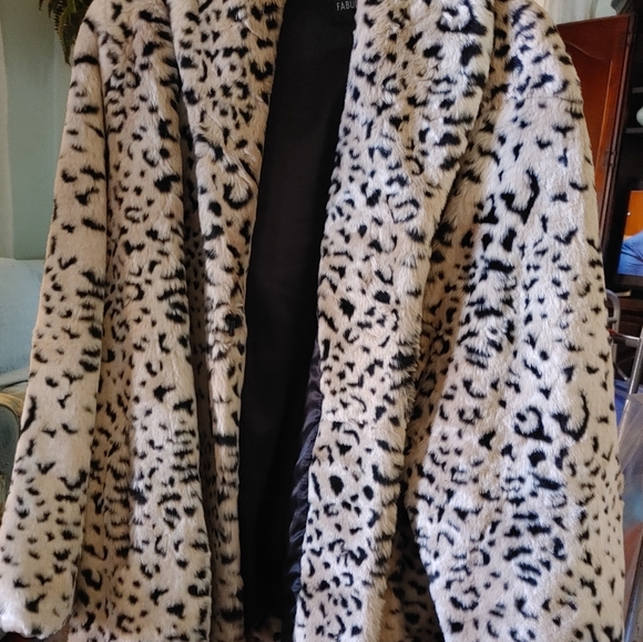 Plus size animal print coat, 3X Lovely Cheetah Print Fabulous Faux Fur - Picture 4 of 7